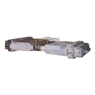 Brass insert in cold water poles slab electromagnetic mixer